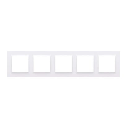 Simon 10 ramka pięciokrotna biała CR5/11 